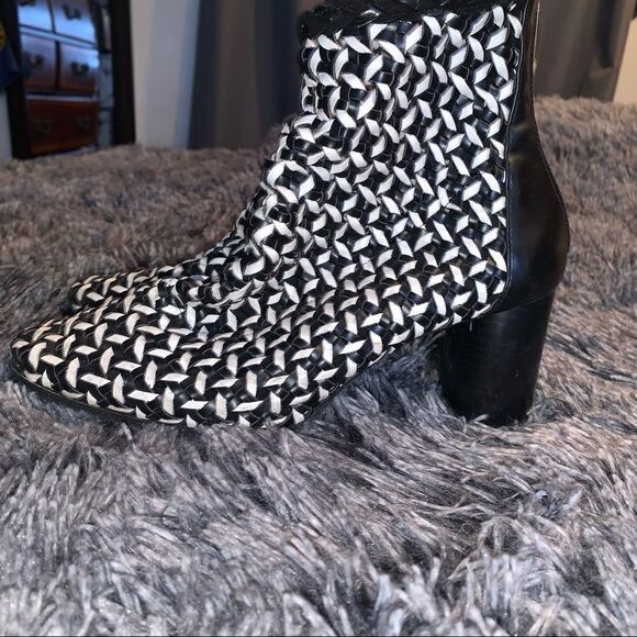 ZARA TRAFALUC Woven Almond Toe Boot Sz36 - Picture 2 of 9